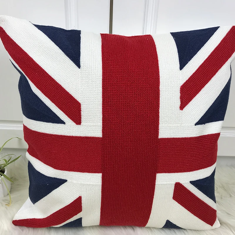 Decorative National flag cushion cover/ embroidery cushion cover/pillow
