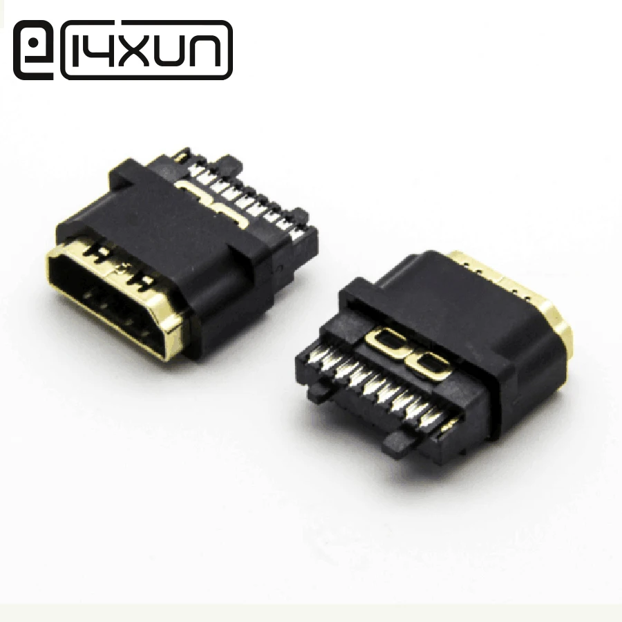 1 шт. HDMI 19 P позолоченный Женский Джек цифровой коннектор HD с крышкой сетевая приставка вилки Ремонт Запчасти