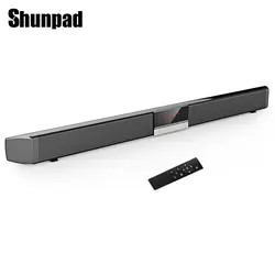 Новый Shunpad S-R100 Беспроводной Bluetooth Саундбар стерео Динамик с светодиодный Дисплей громкий Динамик микрофон дистанционного Управление AUX