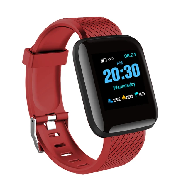 GEJIAN Смарт-часы мужские Сфигмоманометр водонепроницаемые Смарт-часы женские монитор сердечного ритма фитнес-трекер GPS спортивные часы - Цвет: red