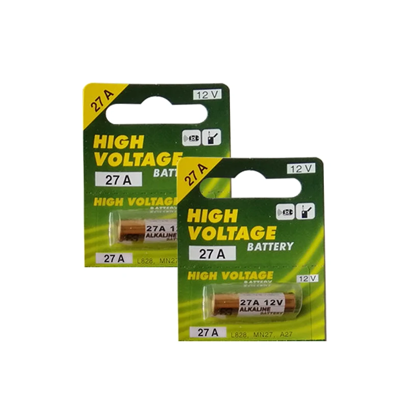 

2pcs/lot 12V 27A A27 Alarm-Remote Dry Alkaline Battery Cells 27AE 27MN High Capacity Car Remote Toys Calculator DoorBell