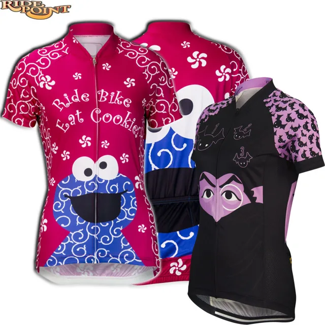 Best Price Wholesale New Women Cartoon Ride Bike Eat Cookie Cycling Jerseys Short Sleeve Quick Dry Sportswear Bike Dh Clothes Ropa Ciclismo Best Price Wholesale New Women Cartoon Ride Bike Eat Cookie Cycling Jerseys Short Sleeve Quick Dry Sportswear Bike Dh Clothes Ropa Ciclismo