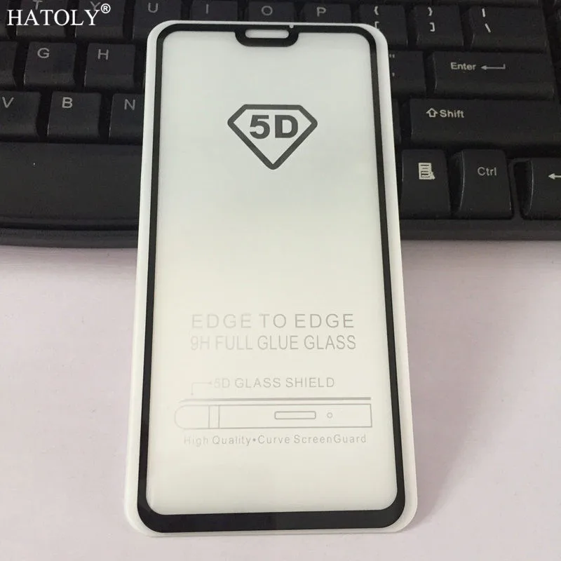 Стекло для Huawei Honor 8X защита экрана полная проклейка от ударов закаленное стекло 5D
