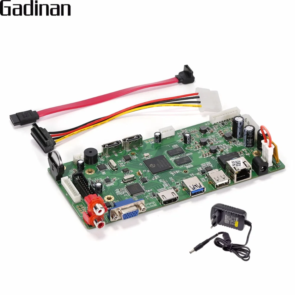 

GADINAN 16CH 4MP CCTV NVR Hi3798C Processor Security Network Recorder NVR Main Board Support Wifi 3G RTSP 8ch 4K/8ch 5M/16ch 3M