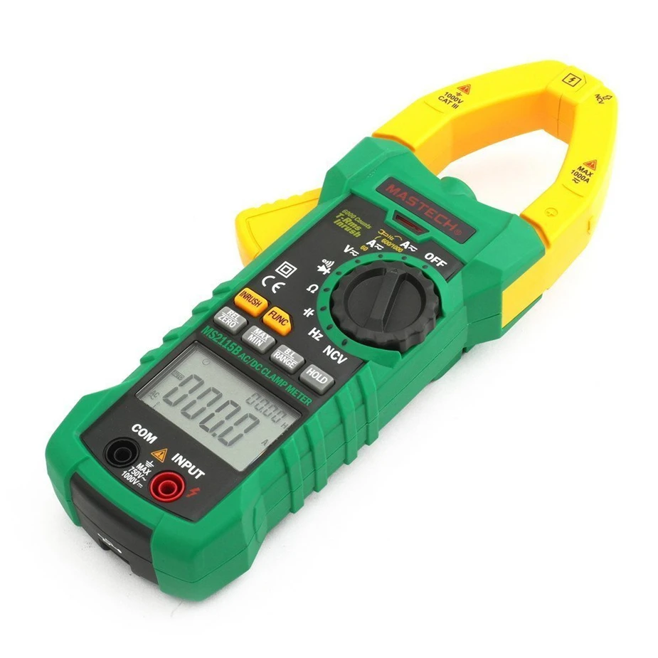

Selling MASTECH MS2115B Digital AC/DC Clamp Meter with 6000 Counts NCV True RMS AC/DC Voltage Current Tester Detector with USB
