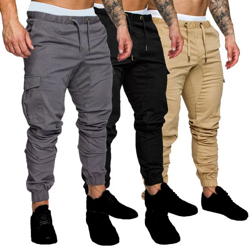 

CALOFE 2018 Autumn Men Jogging Running Pants Sports Leggings Fitness Compression Pants Training Sweatpants Gym Trousers Trousers