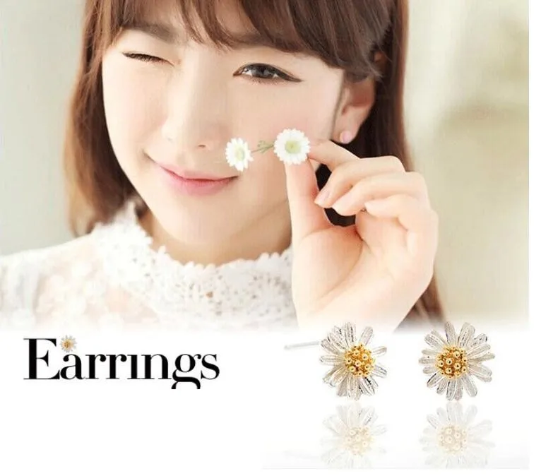 daisy fresh flower earrings (11)
