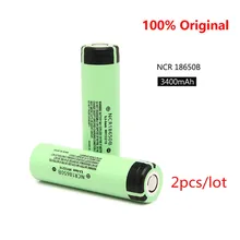 2 шт. новые оригинальные 18650 3,7 в 3400 мАч литиевая аккумуляторная батарея NCR18650B литиевые батареи для фонарика Panasonic