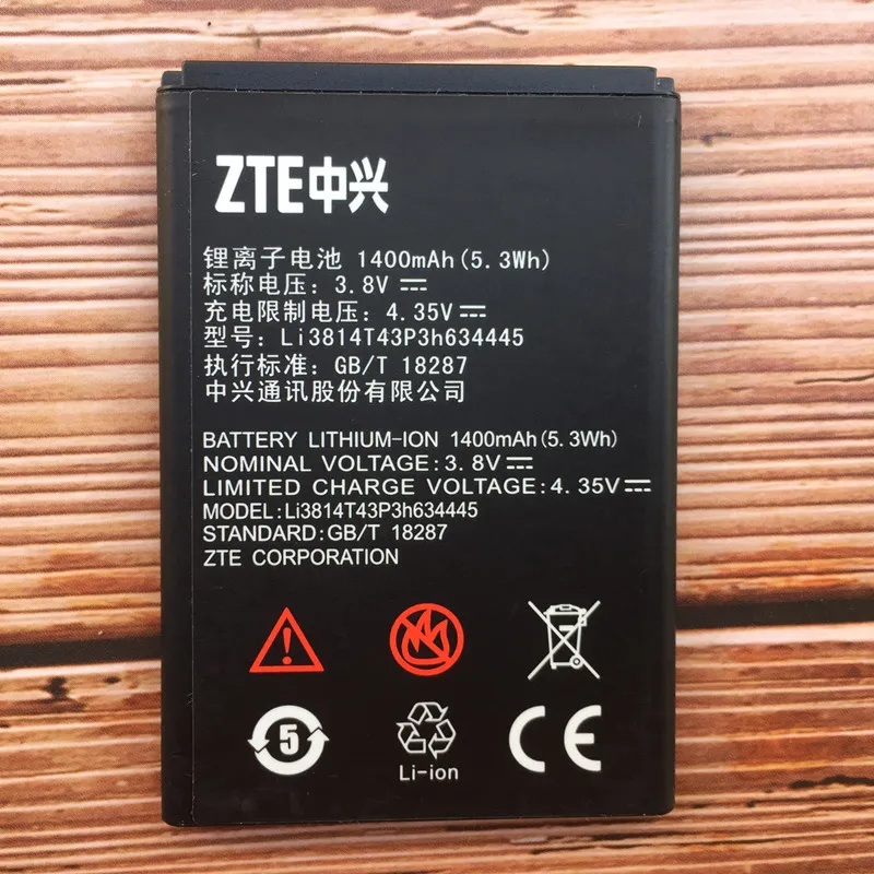 

100% New 1400mAh Battery For ZTE Blade A112 L110 V815W Mobile Phone Battery Black Li3814T43P3h634445 High Quality
