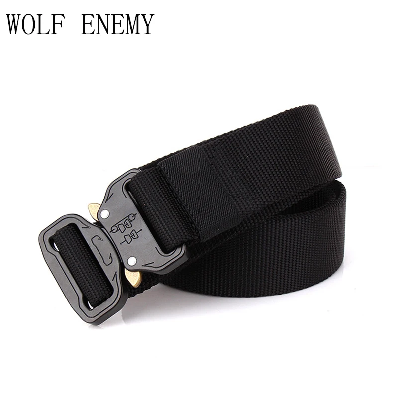 

New Tactical Gear Heavy Duty Military Combat Belt Men SWAT Knock Off US Soldier Army Nylon Belts 3.8cm Hunting Accessories