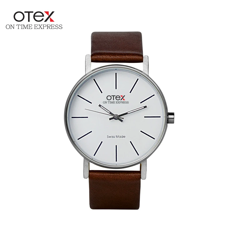 OTEX Mens Ultrathin Wrist Watches for Luxury Brand Leather Watchband Males Waterproof Quartz Clock Montre Homme Marque de Luxe