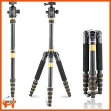QZSD Q777 Aluminum Alloy Portable Traveling Tripod Monopod Stand with Ball Head for Digital Camera and Camcorder