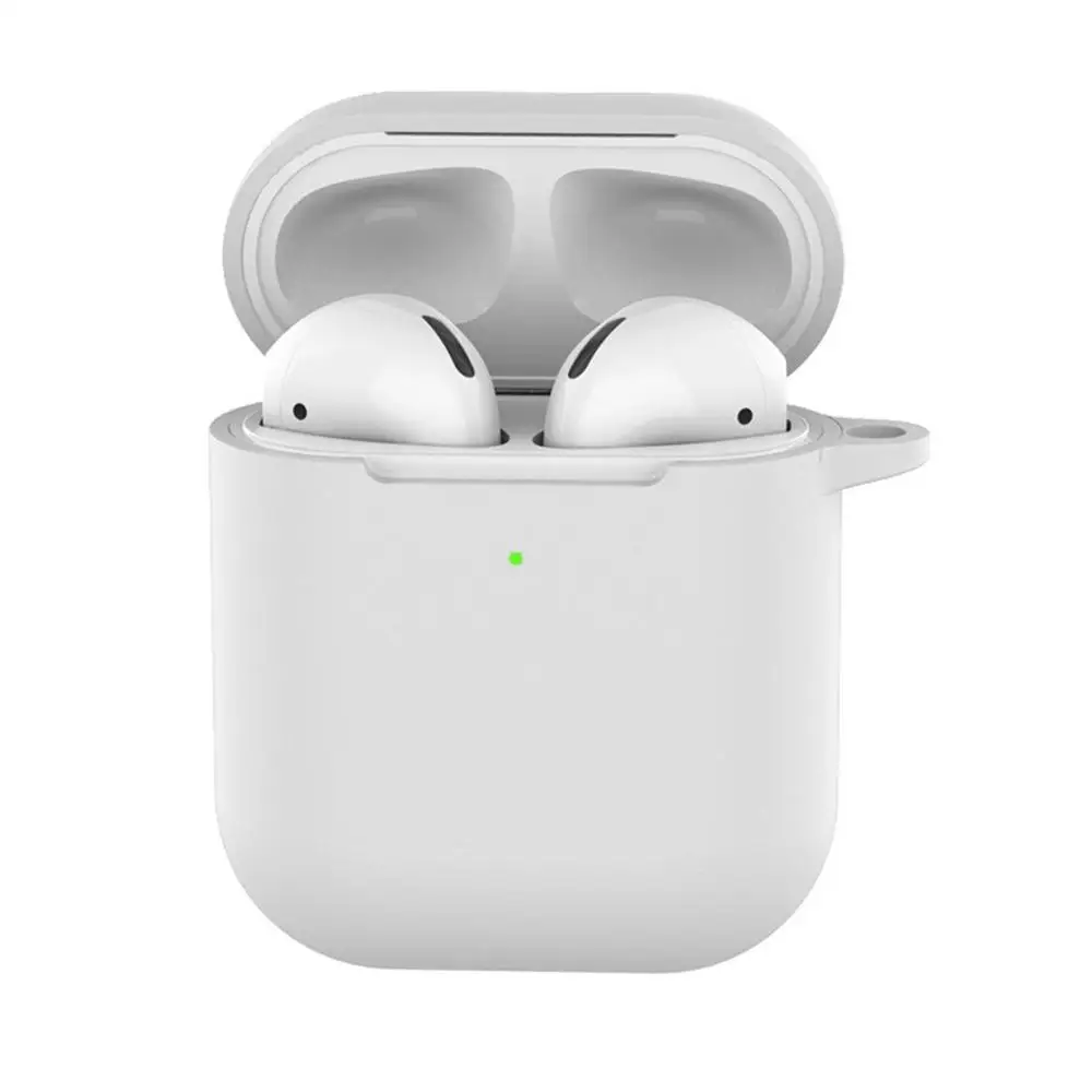 Силиконовый чехол для AirPods с защитой от потери, защитный чехол для Apple AirPods 2 с заушником и без заушника - Цвет: I