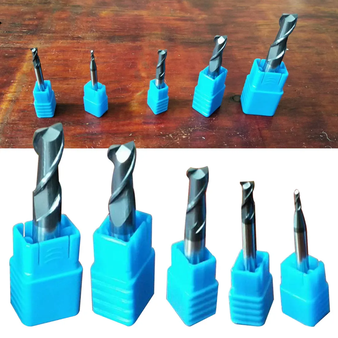 

1pc Tungsten Steel End Mill Straight Shank 4 Flute Solid Carbide CNC Milling Cutter 2/3/4/5/6mm