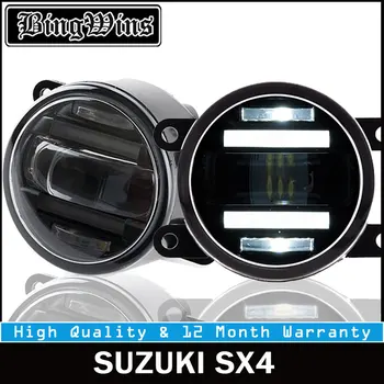 

BEINGWINS 2008-2018 For SUZUKI SX4 foglights+LED DRL+turnsignal lights Car Styling LED Daytime Running Lights LED fog lamps