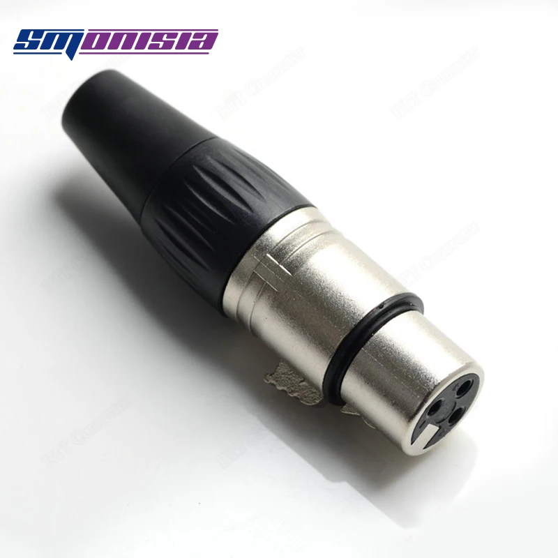 

10pcs-1000pcs Female Socket XLR Plug Console Microphone Audio Connector Copper Pins For Ji Cheng