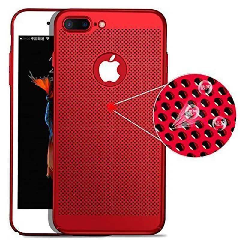 Ascromy For iPhone 7 Plus Case Breathe Heat Radiation Protective Matte Case Cover For iPhone X 8 6 6S 5 5S SE Phone Accessories (2)