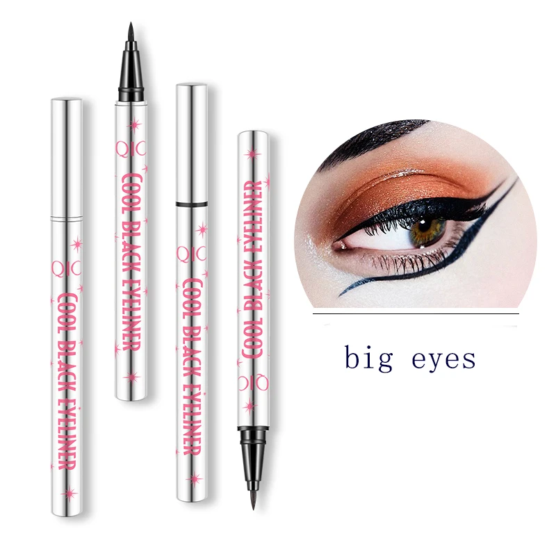 Qic brand liquid eyeliner black coffee color waterproof quick drying