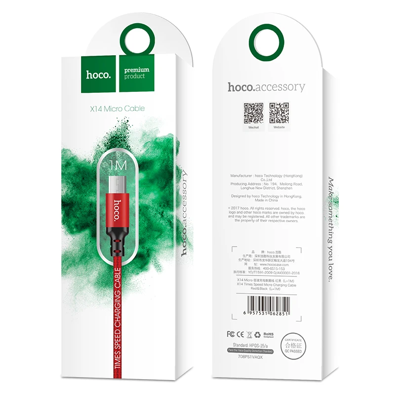 НОСО USB Micro 2A быстрой зарядки кабель для Xiaomi Redmi samsung huawei LG быстро Зарядное