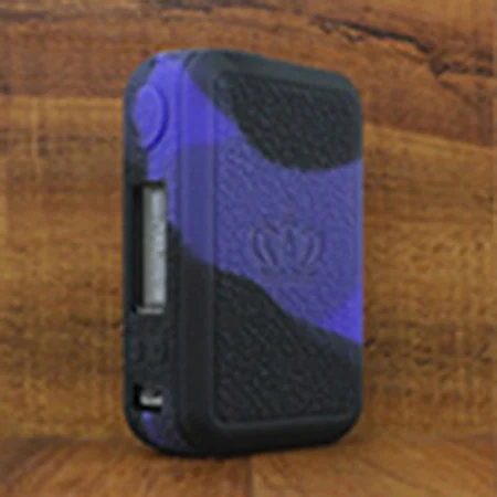 Black purple Силиконовый чехол для Uwell Crown V4 коробка мод электронная сигарета силиконовый чехол оболочка гелевая - Цвет: Black purple