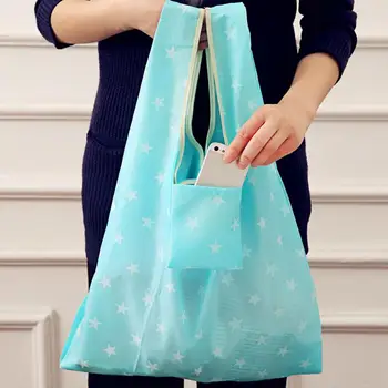 

NEW Durable Home Storage Handbag Accessories Men woemen Product Folding Reusable Shopping Bag Portable ECO Multi-function Pouch
