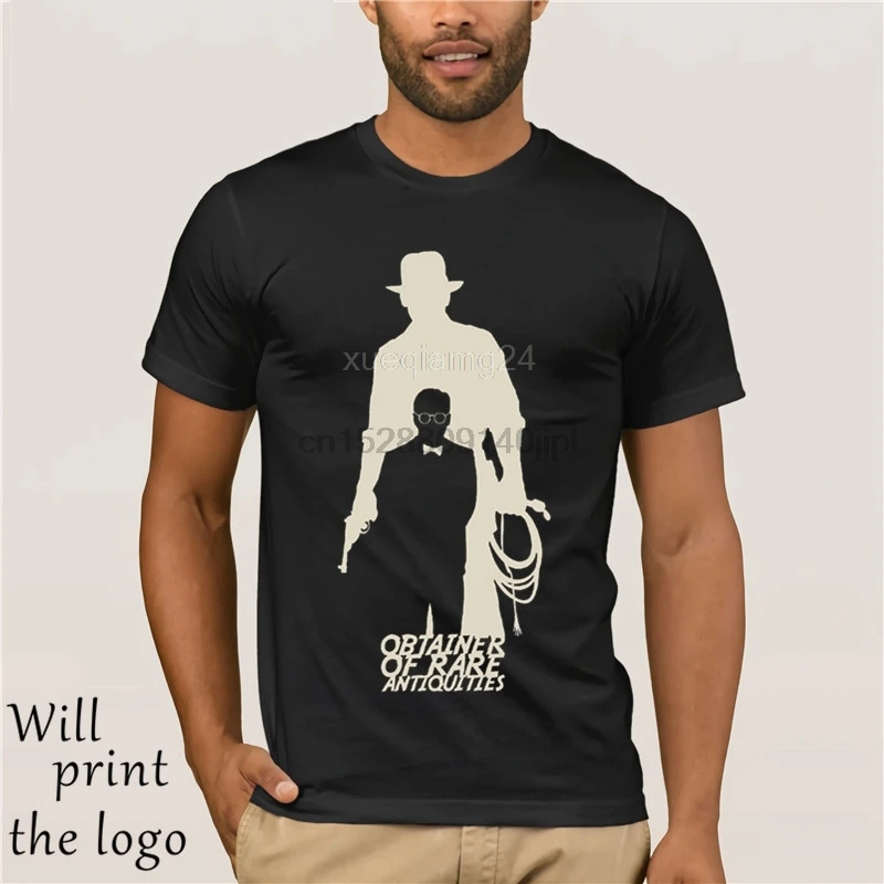 Obtainer Of Rare Antiquities Indiana Jones Men T Shirt Youth Round Collar Customized T-shirts | Мужская одежда