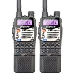 Бесплатная доставка Новый 2 шт. BAOFENG UV-5RA UHF + VHF Dual Band/Dual Watch двухстороннее радио рации длинные батарея бесплатная наушники