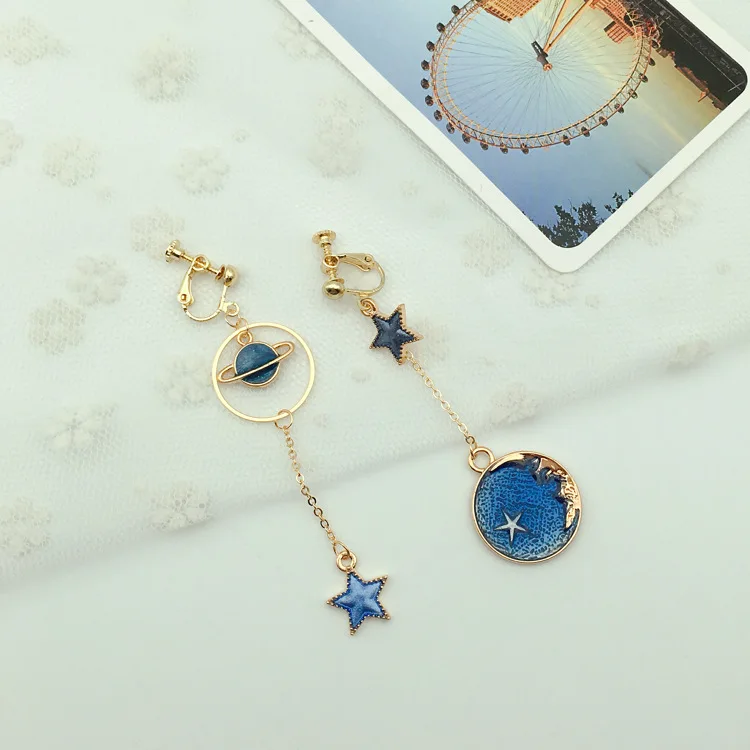 

star earrings fashion ear clips clip earrings earrings