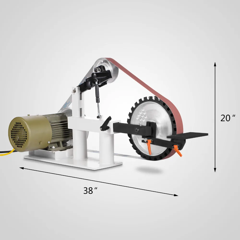 PH 427X1" колесо и плоская подставка для инструмента 2 Hp 110 вольт ленточная шлифовальная машина 2" X 8" шлифовальная машина с переменной скоростью