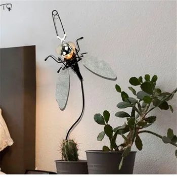 

Nordic Style Mosquitos Fly Wall Lamp Led Insect Industrial Metal Creative Personality Modern Design Lamps Bedside Bedroom Aisle