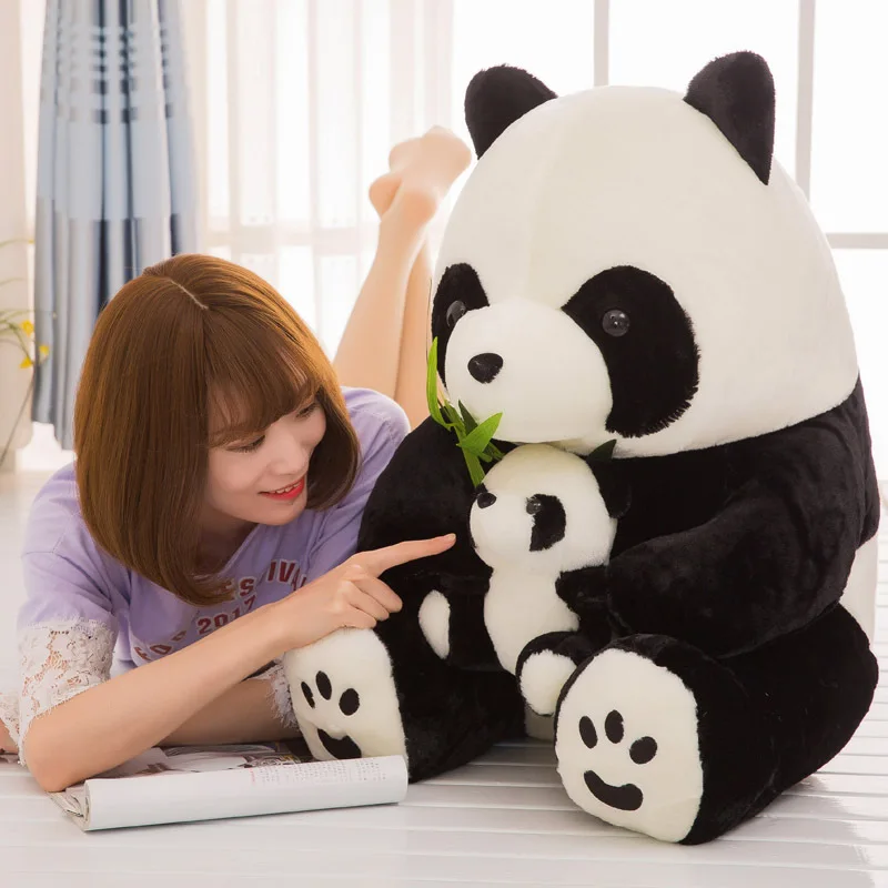 1 шт. 40-60 см Прекрасный супер милая плюшевая зверушка Мягкая панда плюшевая игрушка День рождения Рождественский подарок мягкая игрушка для детей Детские