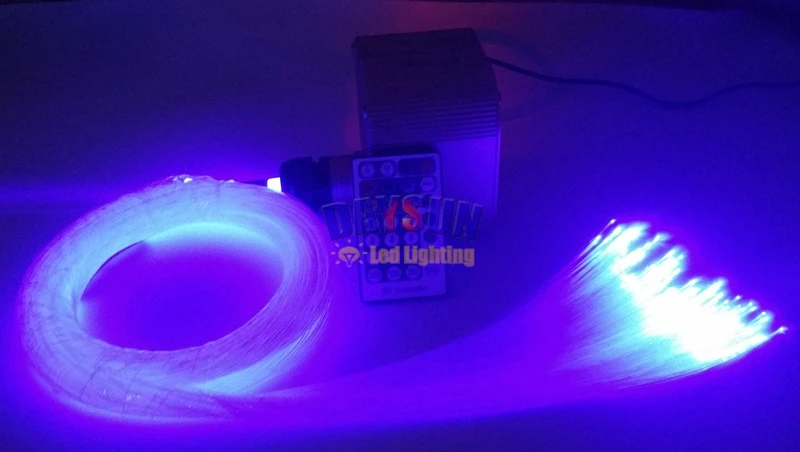 Горячий DIY потолочный светильник RGBW Мерцающие Звезды оптоволоконный светильник комплект+ волоконный кабель 400 шт. 2 м спальня отеля KTV украшения для спа