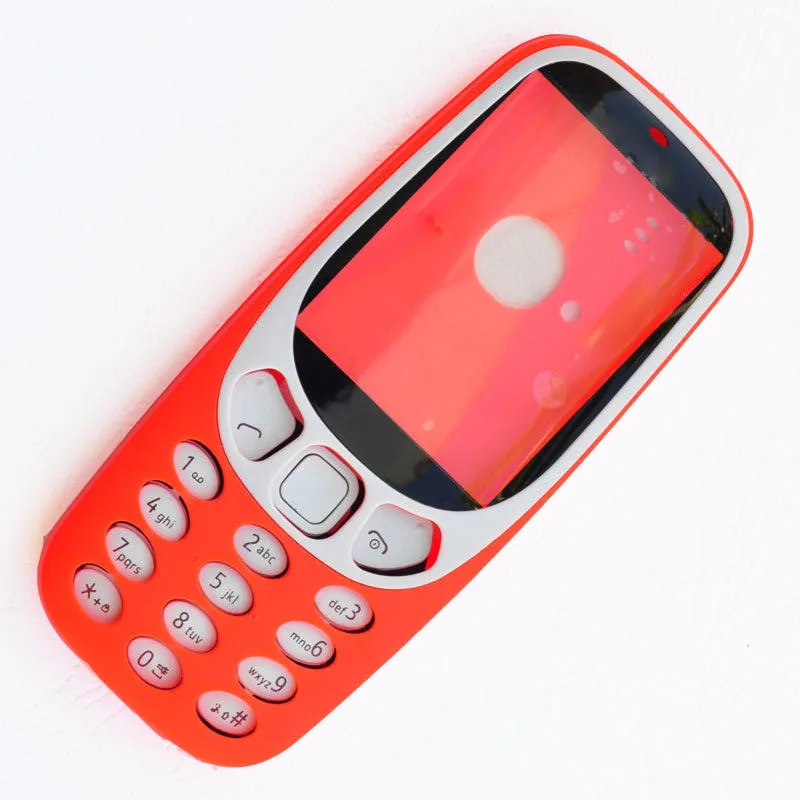 Новая задняя крышка для Nokia 3310 + передняя рамка клавиатура с логотипом|Корпусы и