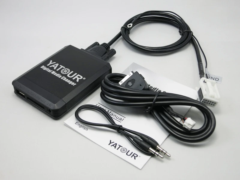 Yatour YTM07 цифровой cd-чейнджер USB SD AUX Bluetooth ipod iphone интерфейс 12pin для VW Audi Skoda Seat Quadlock MP3 адаптер