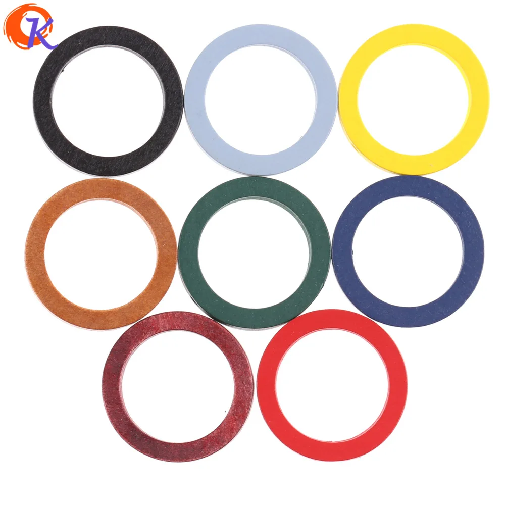 

Cordial Design 200Pcs 30*30MM Jewelry Accessories/Wood Beads/Ring Shape/Environmental Paint/DIY Parts/Hand Made/Earring Findings