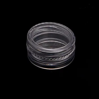 

50Pcs Cosmetic Empty Jar Pot Refillable Bottles Eyeshadow Makeup Face Cream Lip Balm Container 2017 Transparent New Clear Glass