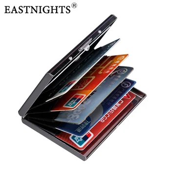 

Eastnights High-Grade Stainless Steel Men Credit Card Holder Women Metal Bank Card Case Card Box Tw2703