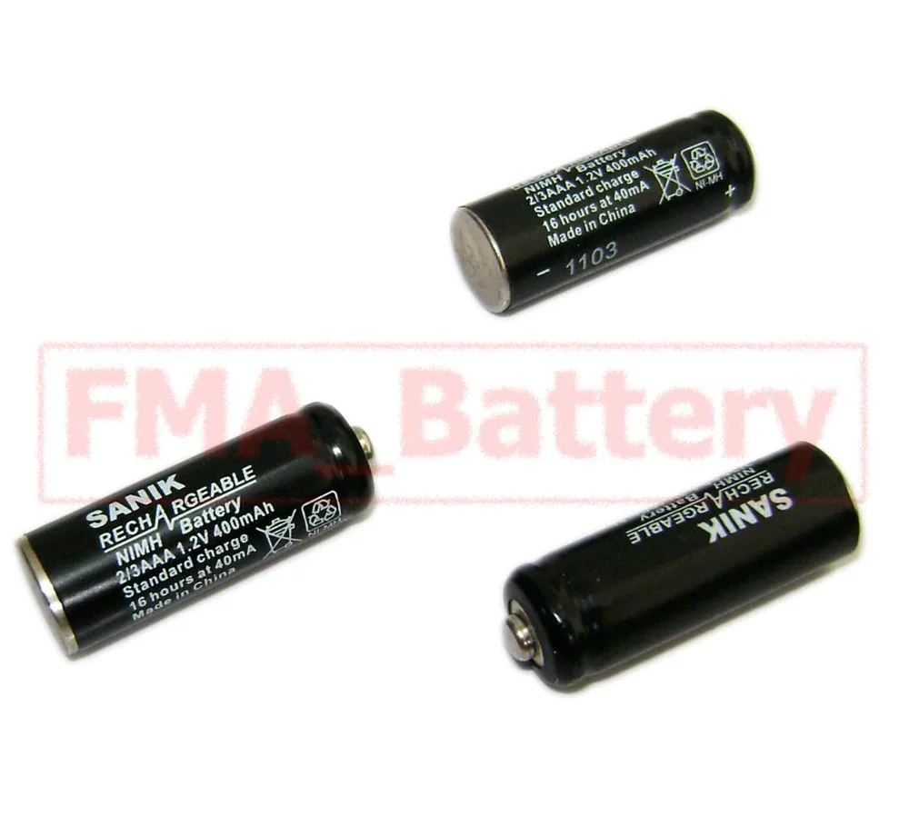

FMA Battery for iDECT X1/ X1i Cordless Phone Ni-MH 2/3AAA 1.2V 400mAh 10*30mm