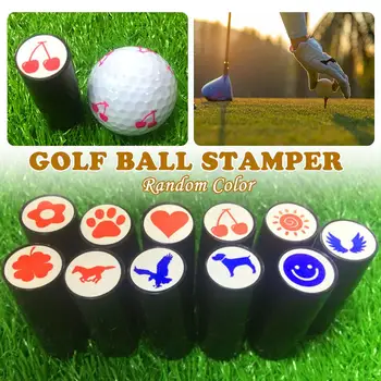 

1Pcs Colorfast Quick-dry Golf Ball Stamp Stamper Long Lasting Golf Ball Marker Impression Seal Golf Club Gift Golfer Souvenir