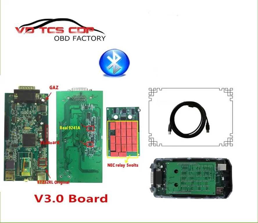 Реле V3.0 PCB WOW CDP SNOOPER (5.00.12 + V5.008 R2 программное обеспечение) со сканером инструменты