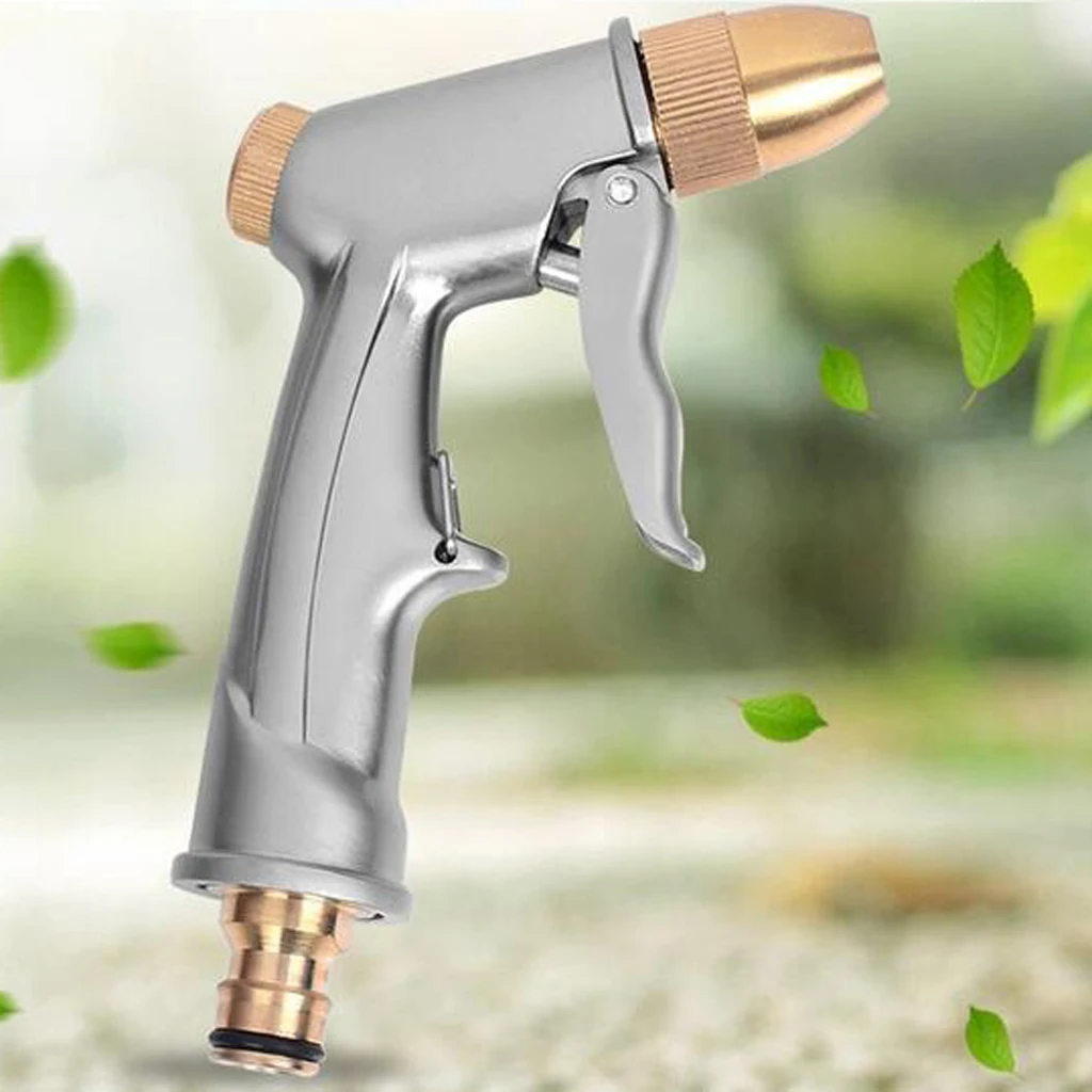 Garden Hose Nozzle Hand Sprayer Heavy Duty Metal Water Hose Nozzle