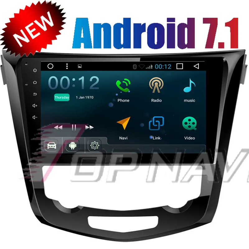 TOPNAVI 10.1&quot 1024*600 Quad Core Android 7.1 Car GPS Navigation for Nissan X-Trail 2016-Autoradio Multimedia Audio Stereo NO DVD |