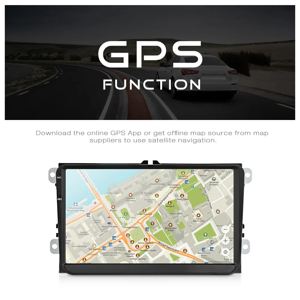 STAPON 9001 Android 6.0.1 Quad-core 9-inch GPS WiFi Car Multimedia Player for VW