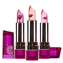 Черная помада Хризантема 3 фруктовые ароматизаторы реагирует на температуру мазь для губ 3,5 г макияж бренд MoodCome LP01