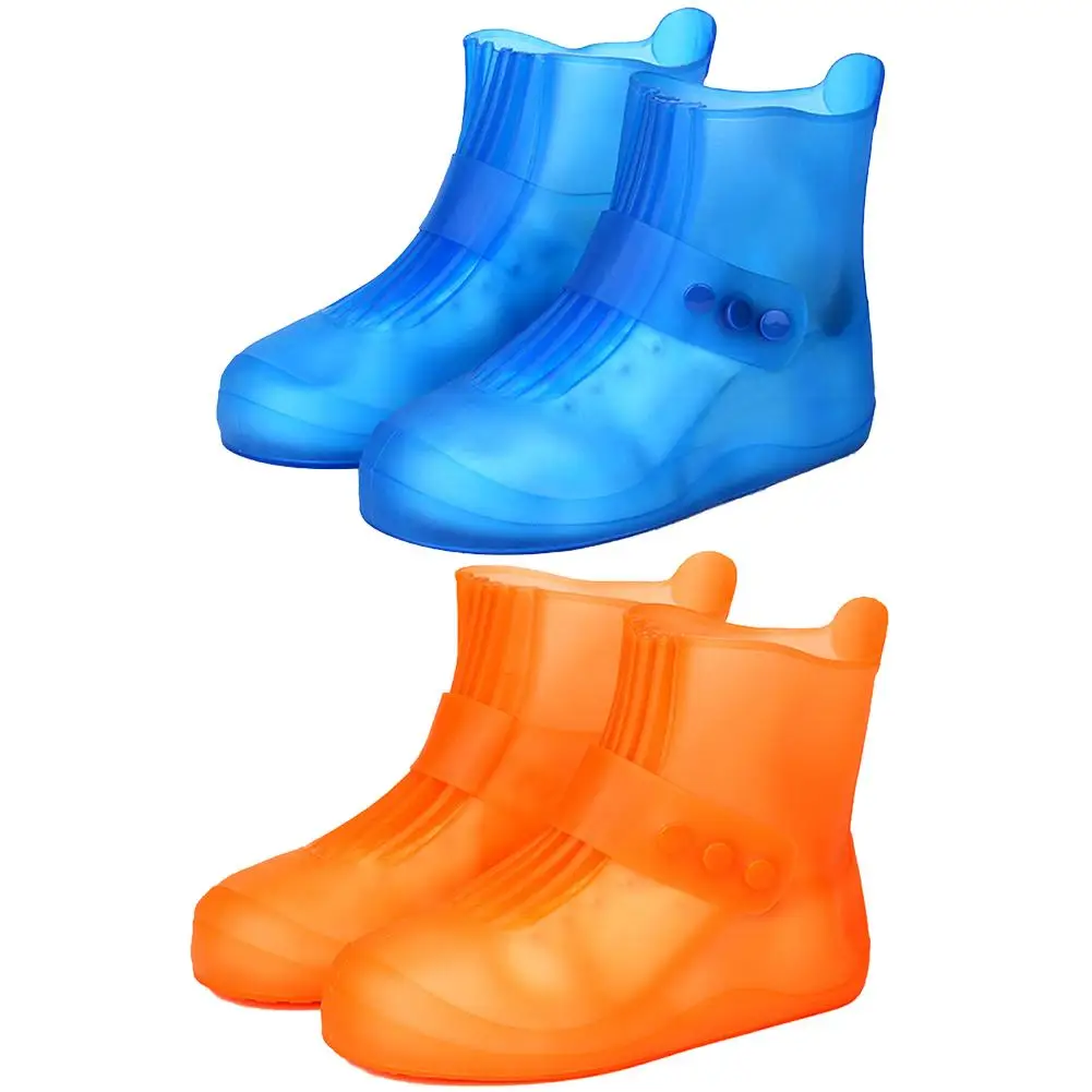 

Rainproof Shoe Cover Non-Slip Padded Ladies Rain Boots Waterproof Children's Water Shoes Student PVC Rain Boots Nail Buckle Hook