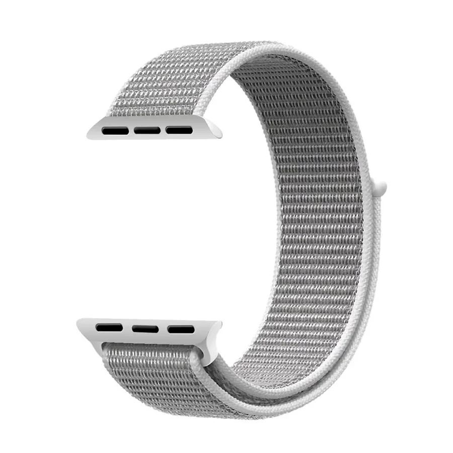 Спортивный ремешок на липучке для apple watch band 5 4 3 iwatch band 44 мм 40 мм correa apple watch браслет часы 42 мм 38 мм аксессуары - Цвет ремешка: Seashell