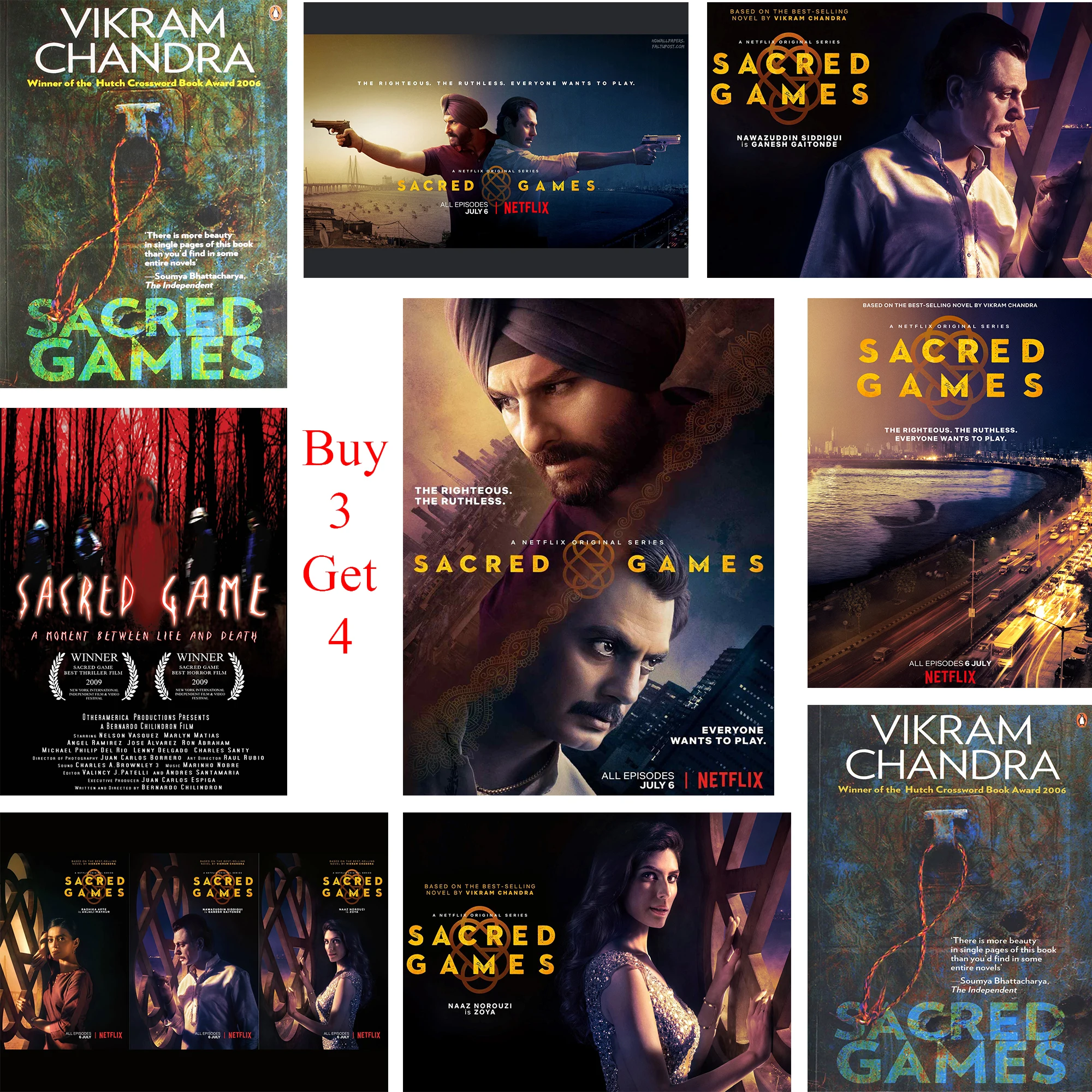 

Sacred Games Posters Movie Wall Stickers Glossy Paper Prints Clear Image Livingroom Bedroom Bar Decoration Home Art Brand