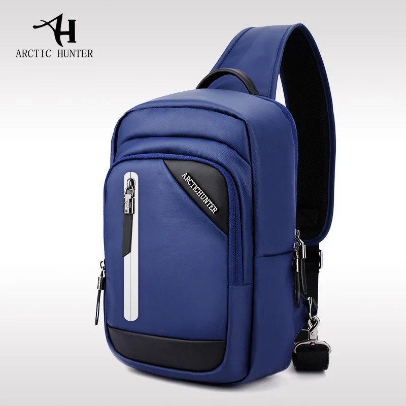 

Men Multi-functional Chest Bag Large Waterproof Sling Bag Reflection Short Trip Shoulder Bag Fashion Crossbody Bags bolso hombre