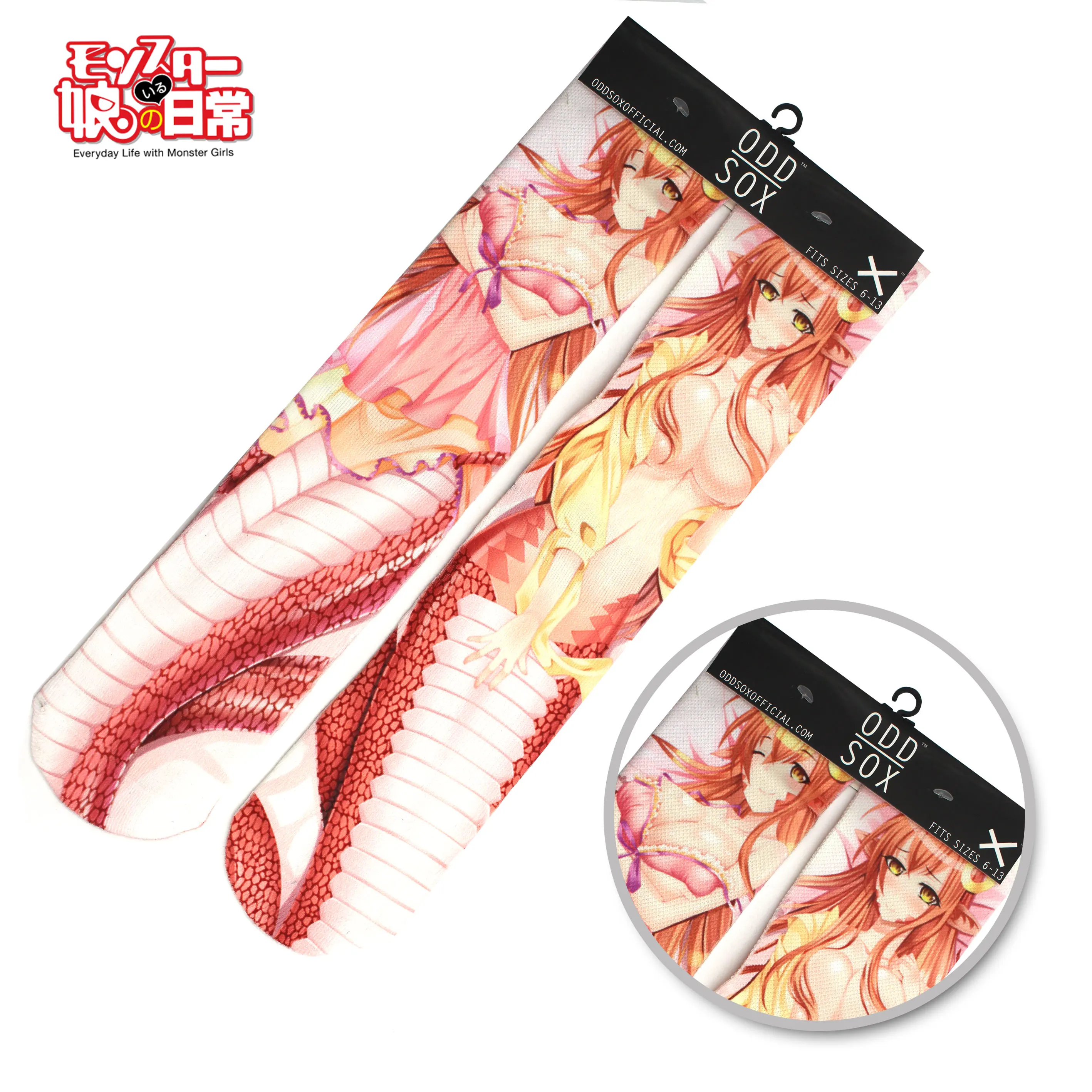 OHCOMCIS 4X16 &quotГорячая Аниме Monster Musume no iru Nichijou Miia сексуальные розовые хлопковые носки