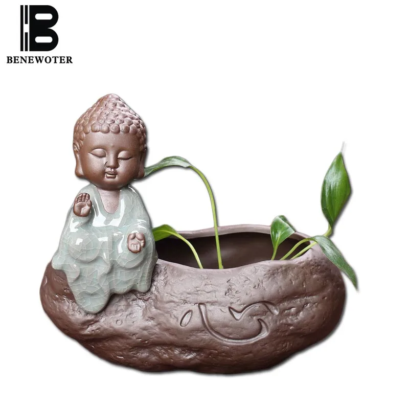 Керамический горшок BENEWOTER Yixing Buddha Monk цветочные горшки садовые креативный для